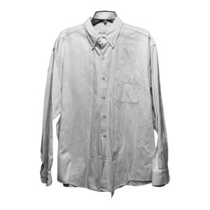 Men's Eddie Bauer Heavy Weight Cotton Button-Up Dress Shirt Sz Large
